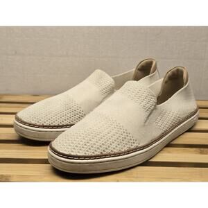 UGG Womens Cream Sammy Slip On Hyper Weave Shoes Size 9